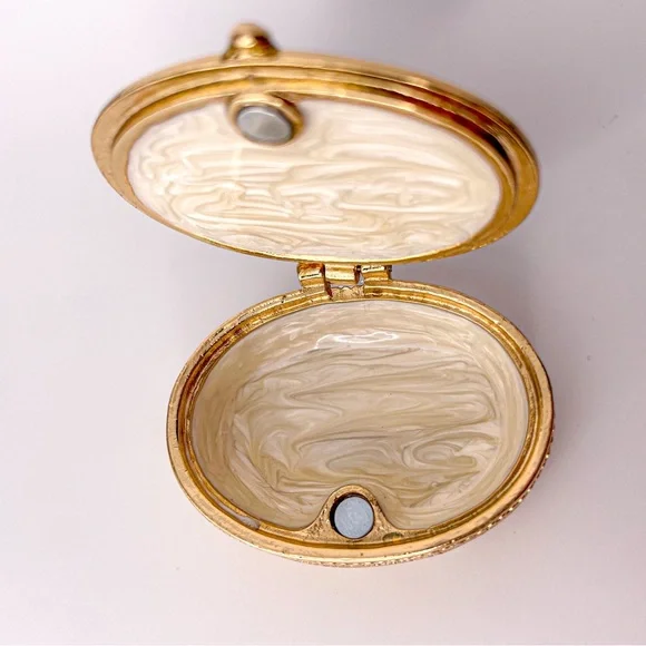 Starry Night by Vincent Van Gogh RARE Small Enamel Trinket Box with Crystal - Picture 9 of 11